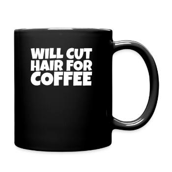 Hair Stylist Barber Hairdresser Coffee Lover Gift - Tasse einfarbig - Schwarz - Rechts