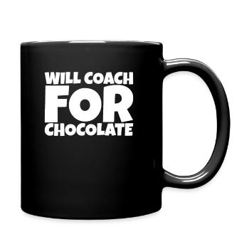 Coaching Mentor Instructor Chocolate Lover Gift - Tasse einfarbig - Schwarz - Rechts