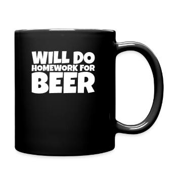 Funny School Pupil Beer Lover Gift - Full Colour Mug - black - Right