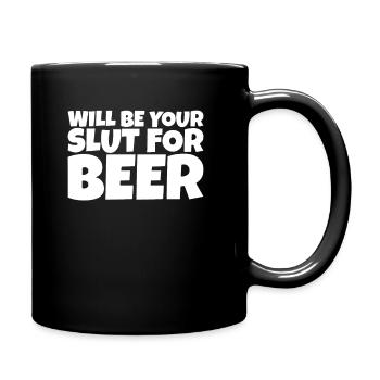 Adulte Humour Ironique Perv Bière Amateur Cadeau - Mug uni - noir - Droite