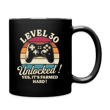 Joueur Niveau 30 Anniversaire Gamer 30 Ans - Mug uni - noir - Droite