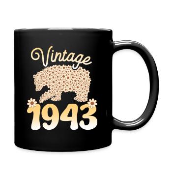 Birthday Party 1943 Woman 80 Years Birthday - Full Colour Mug - black - Right