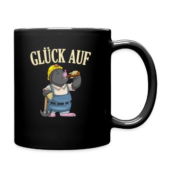 Bier Liebhaber Bergbau Sprüche Bergmann Geschenk - Tasse einfarbig - Schwarz - Rechts