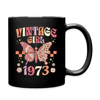 Fête Anniversaire Femme 1973 50 Ans Anniversaire - Mug uni - noir - Droite