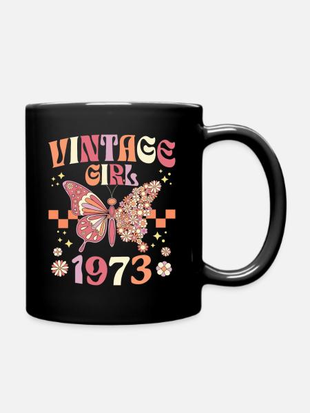 Fête Anniversaire Femme 1973 50 Ans Anniversaire - Mug uni - noir