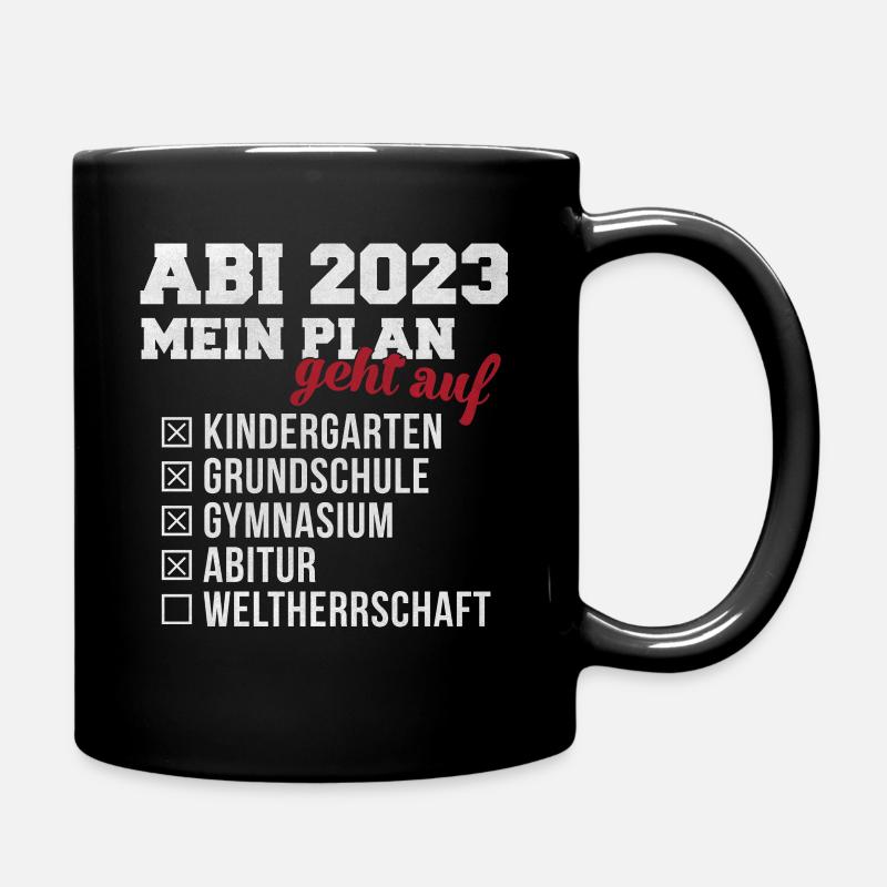 Abitur 2023 - Tasse einfarbig - Schwarz