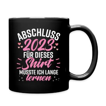 Abschluss 2023 - Tasse einfarbig - Schwarz - Rechts