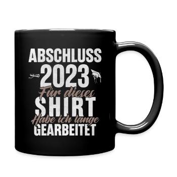 Abschluss 2023 - Tasse einfarbig - Schwarz - Rechts