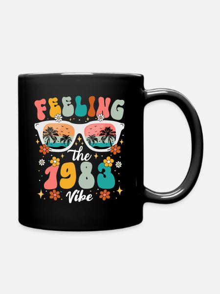 40eme Anniversaire Femme 1983 40 Ans Anniversaire - Mug uni - noir