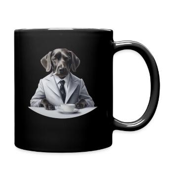 Chien comme maître ou maîtresse - Mug uni - noir - Droite