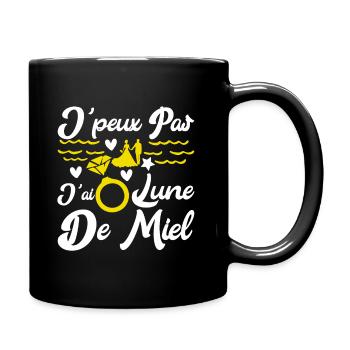J'peux Pas J'ai Lune de Miel - Mug uni - noir - Droite