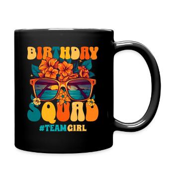 Birthday Group Girls Birthday Party - Full Colour Mug - black - Right