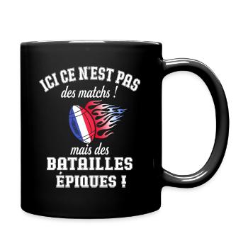 Humour Rugby France Supporter Joueur Rugby - Mug uni - noir - Droite