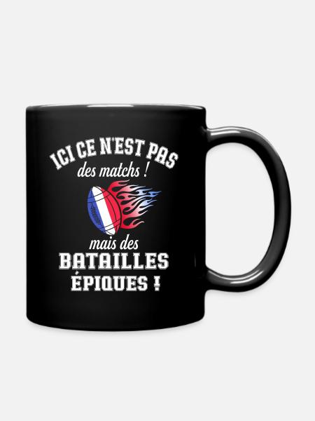 Humour Rugby France Supporter Joueur Rugby - Mug uni - noir