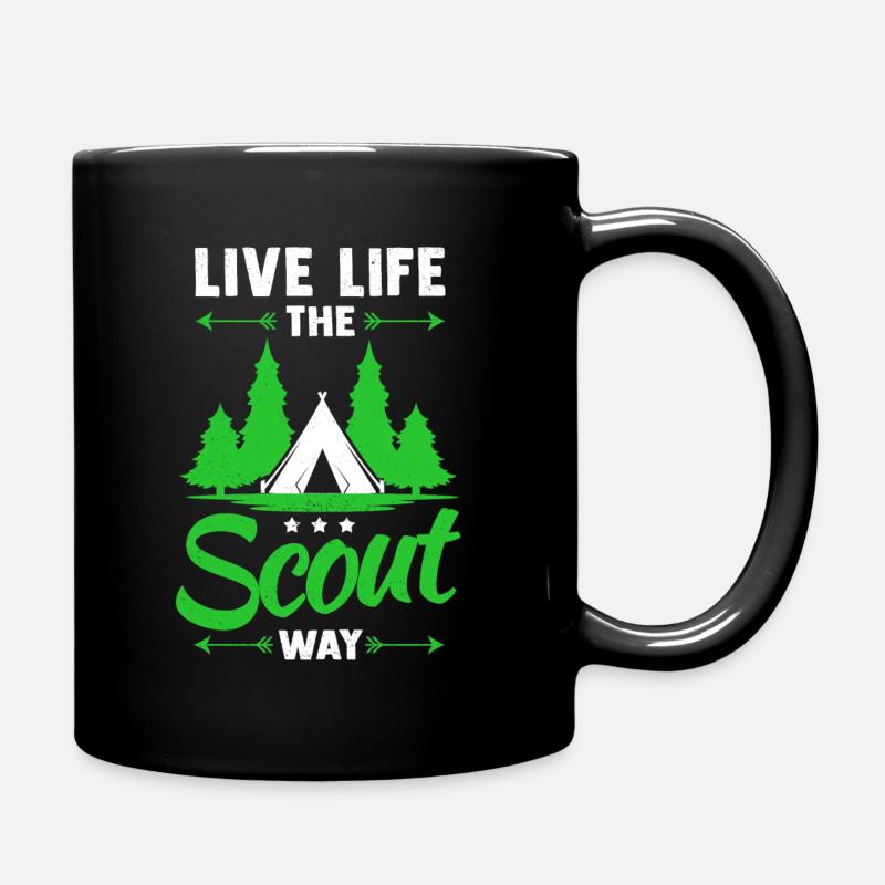 Scout Scout Guide Scouting Camping - Mug uni - noir