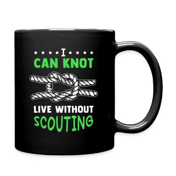 Scouting Rope Knots Adventure Scout - Mug uni - noir - Droite