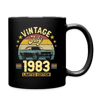 Birthday Party July 1983 40 years anniversary - Full Colour Mug - black - Right