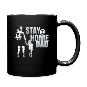 RESTER @ PAPA À LA MAISON - Mug uni - noir - Droite