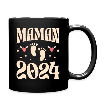 Future Naissance Grossesse Future Maman 2024 - Mug uni - noir - Droite