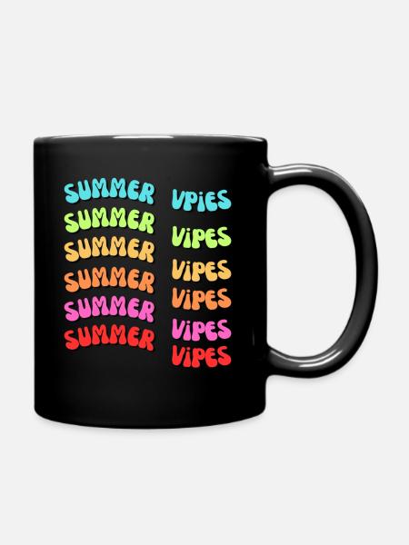 Colorful Retro - Full Colour Mug - black