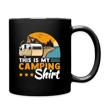 Camping Caravane Camper Camping-car - Mug uni - noir - Droite