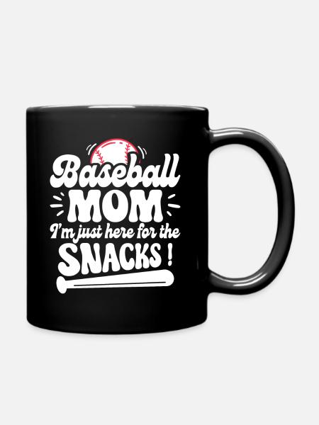Humour Maman Supporter Baseball - Mug uni - noir