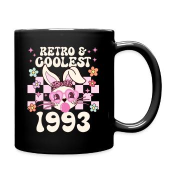 Rétro Cool Fille Née En 1993 30 Ans Anniversaire - Mug uni - noir - Droite