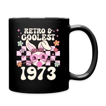 Rétro Cool Fille Née En 1973 50 Ans Anniversaire - Mug uni - noir - Droite