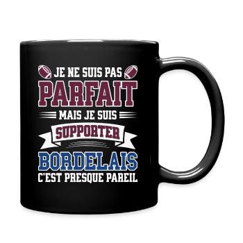 Homme Bordelais Bordeau Rugbyman Rugby Humour - Mug uni - noir - Droite