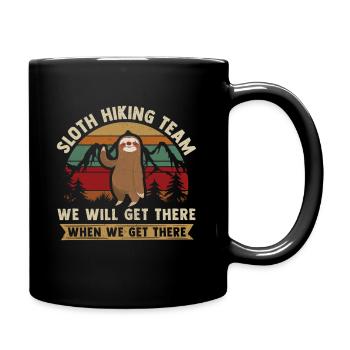 Hikers Hiking Hiking Funny Mountaineering - Full Colour Mug - black - Right