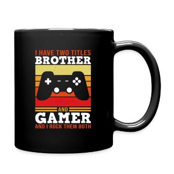 Gaming Video Games Gamer Videospiele - Full Colour Mug - black - Right