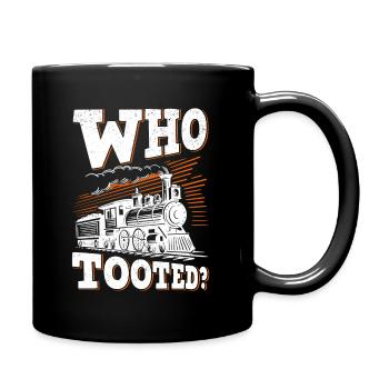 Model railroader, railroader, steam locomotive, railroad - Full Colour Mug - black - Right