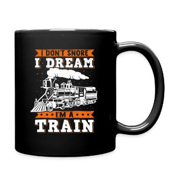 Conducteur de locomotive à vapeur locomotive modèle ferroviaire - Mug uni - noir - Droite