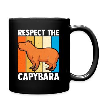 Capybara Capybara Funny Rodent - Full Colour Mug - black - Right