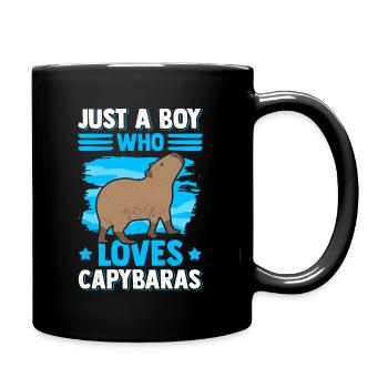 Capybara Capybara Rodent Funny - Full Colour Mug - black - Right
