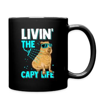 Capybara Douche Capybara Rongeur - Mug uni - noir - Droite