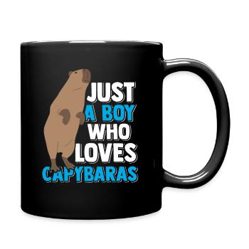 Capybara Rodent Capybara Funny - Full Colour Mug - black - Right