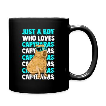 Capybara Capybara Funny Animals Rodent - Full Colour Mug - black - Right
