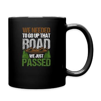 Geocaching Go Up That Road We Just Passed - Full Colour Mug - black - Right