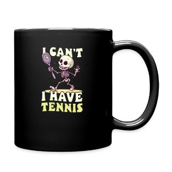 Tennis Player I Can't Have Tennis - Full Colour Mug - black - Right
