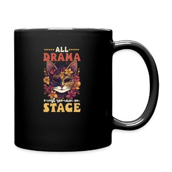 Acteur Tout le drame reste sur scène - Mug uni - noir - Droite