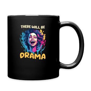 Schauspieler wird Drama sein - Tasse einfarbig - Schwarz - Rechts