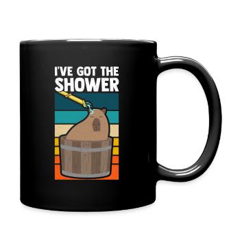 Capybara Shower Capybara Funny - Full Colour Mug - black - Right
