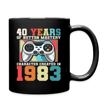 Geek Niveau 40 Anniversaire Gamer 40 Ans - Mug uni - noir - Droite
