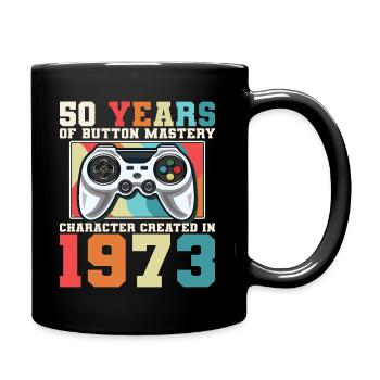 Geek Niveau 50 Anniversaire Gamer 50 Ans - Mug uni - noir - Droite