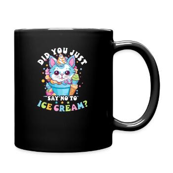 Vendeur de crème glacée Avez-vous dit non à la crème glacée? - Mug uni - noir - Droite