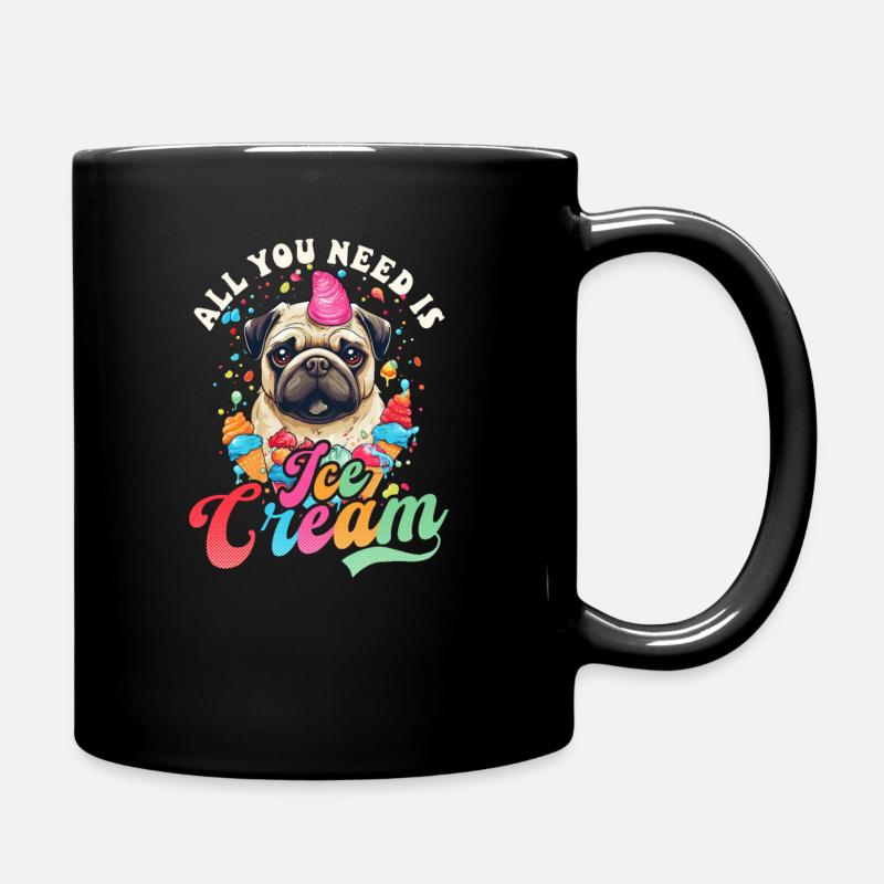 Eisverkäufer brauchen Eiscreme - Tasse einfarbig - Schwarz