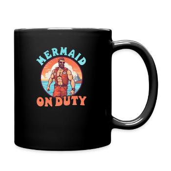 Sauveteur Sirène en service - Mug uni - noir - Droite