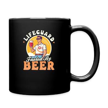 Rettungsschwimmer Rettungsschwimmer von Beer - Tasse einfarbig - Schwarz - Rechts