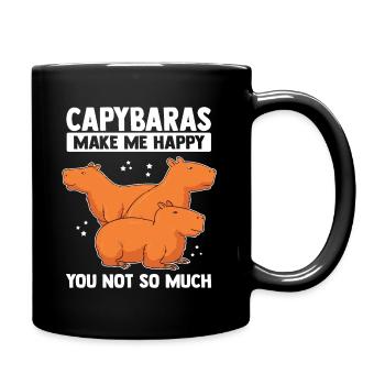 Capybaras capybara animal de compagnie - Mug uni - noir - Droite